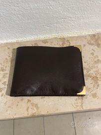 Portablocco con Fermamoney in Vera Pelle Marrone