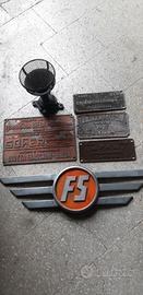 antiche targhe del treno FS