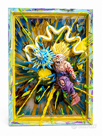 Dragon ball quadro led gohan