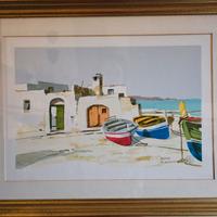 QUADRO ALDO RISO “BARCHE AD ANDRANO”