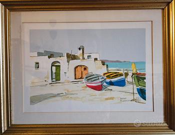 QUADRO ALDO RISO “BARCHE AD ANDRANO”
