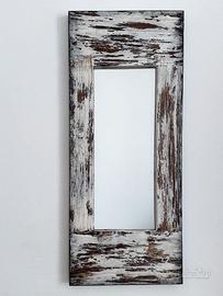 Specchio da parete con cornice in legno
