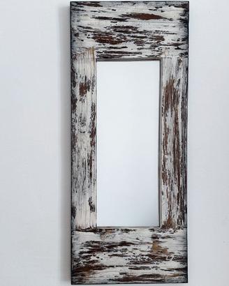 Specchio da parete con cornice in legno