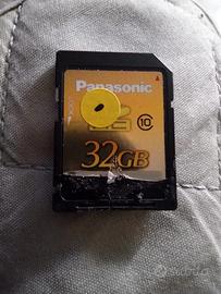 Memoria SD HC 32GB Panasonic x GPS Navigatori Foto
