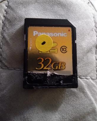 Memoria SD HC 32GB Panasonic x GPS Navigatori Foto