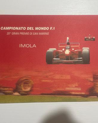 Lotto filatelico F1 Imola – Ferrari +GP San Marino