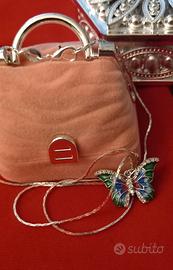 Splendido girocollo  puro Argento925 con Farfalla 