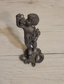 Statuina in peltro vintage d'epoca