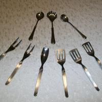 Set posatine antipasto + cucchiaini silver plated