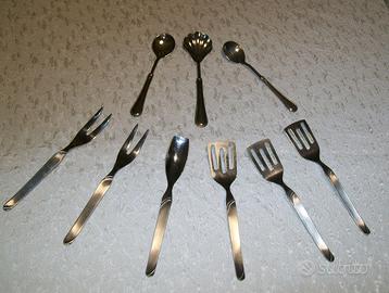 Set posatine antipasto + cucchiaini silver plated