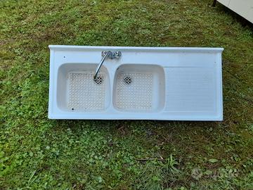 lavello in ceramica 2 vasche