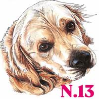 Stampa di ritratti di cani ad acquerello