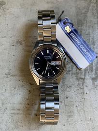Orologio Seiko donna blu doppio datario