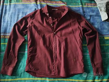 Camicia Manuel Ritz bordeaux scuro 11-12anni