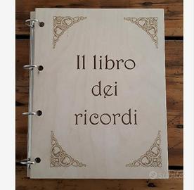 Quaderno in legno ad anelli personalizzabile