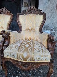 poltrone epoca 800 luigi filippo 