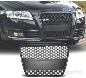 GRIGLIA PER AUDI A6 4F 04-08 LOOK RS6 COLORE NERO
