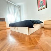 Letto doppio IKEA con cassettone