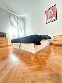 Letto doppio IKEA con cassettone