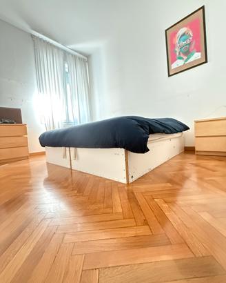 Letto doppio IKEA con cassettone