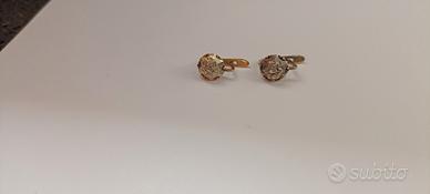 orecchini vintage oro 18k