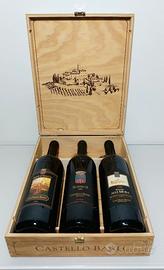 Cassa vino CastelloBanfi doppia verticale 96-97-98