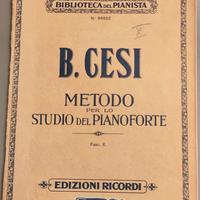 Metodo per lo studio del pianoforte B. CESI X