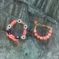 Bracciali artigianali con corallo