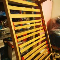 doghe letto in legno, con piedi 