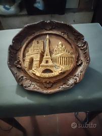 Piatto souvenir Parigi '70