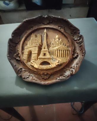 Piatto souvenir Parigi '70