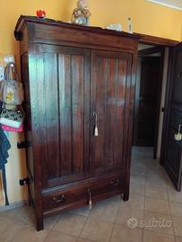 Armadio inizi 1900 con i 2 comodini coordinati