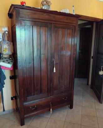 Armadio inizi 1900 con i 2 comodini coordinati