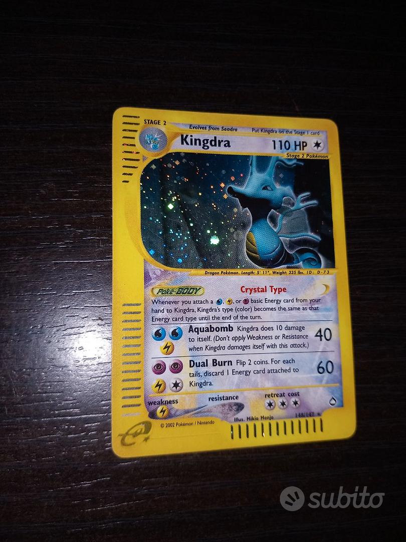 Kingdra 148 shops Aquapolis Rare Holo Pokemon Card