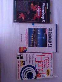 Manuali Photoshop, Free Hand e 3D Studio Max