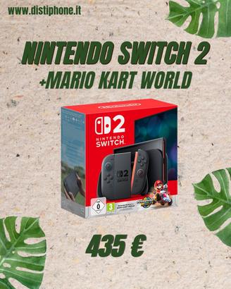 NINTENDO SWITCH 2 + MARIO KART WORLD NUOVO
