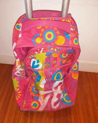 zaino bimba multicolor con rotelle
