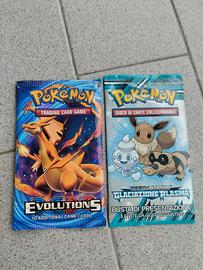 due bustine Pokemon sigillate mai aperte 