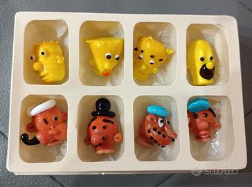 Personaggi Simpsons e Popeye in vetro di Murano