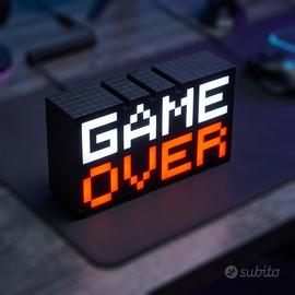 Lampada da Gaming - Game Over - pixel art