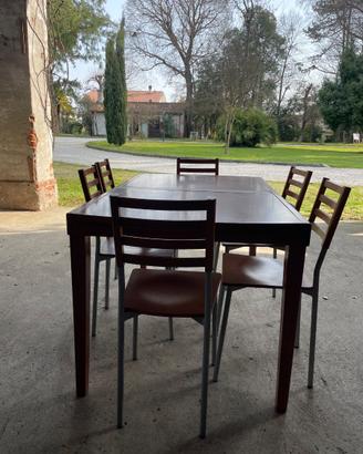 Tavolo da cucina Snaidero con 6 sedie