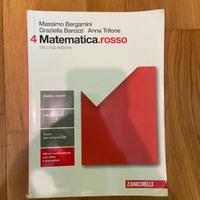 libro Matematica.rosso 4 Zanichelli