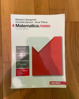 libro Matematica.rosso 4 Zanichelli