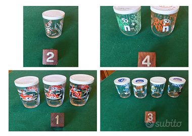 22 BICCHIERI NUTELLA FERRERO DA COLLEZIONE VINTAGE