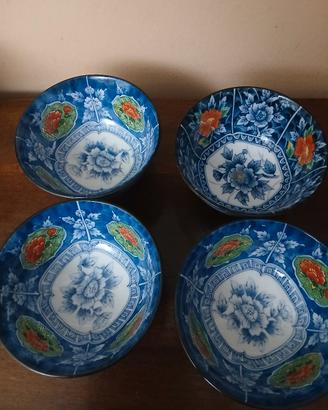 set 4 ciotole Imari Giappone