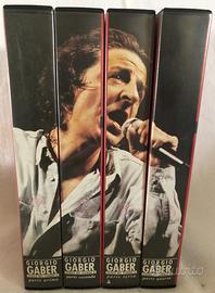 Cofanetto 4 vhs giorgio gaber storie signor g