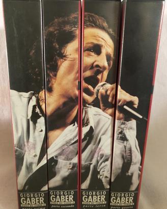 Cofanetto 4 vhs giorgio gaber storie signor g