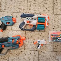 Lotto fucili Nerf e X-shot condizioni perfette