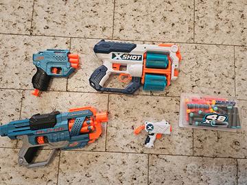 Lotto fucili Nerf e X-shot condizioni perfette