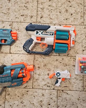 Lotto fucili Nerf e X-shot condizioni perfette